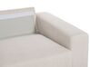 Canapé d'angle côté droit en tissu beige NORA_891232