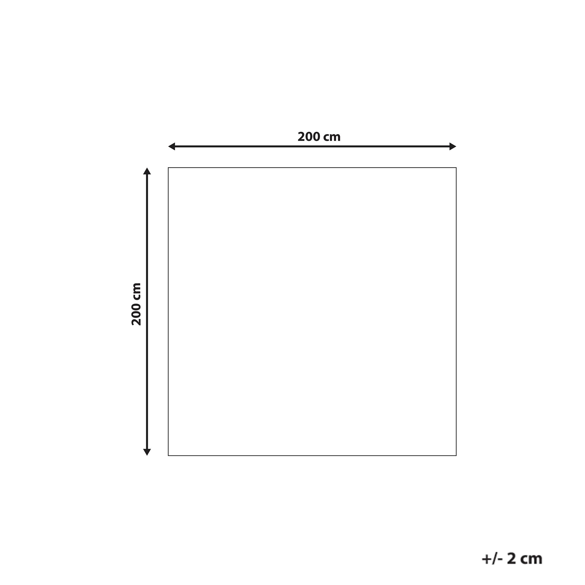 Dywan 200 x 200 cm czerwony DEMRE