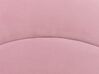 Polsterbett Samtstoff rosa Lattenrost 90 x 200 cm ANET_877003