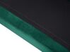 Rohová zamatová pohovka s taburetom ľavostranná smaragdovozelená OSLO_744135