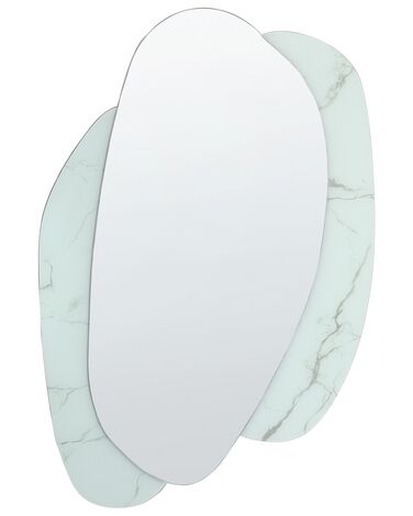 Nástenné zrkadlo 80 x 117 cm biele PANNES