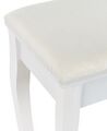 3 Drawer Dressing Table with Oval Mirror and Stool White ASTRE_830258