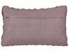 Coussin en velours plissé violet 30 x 50 cm CHIRITA_892689