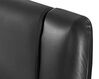 Cama con somier de piel negro/plateado 160 x 200 cm AVIGNON_18943
