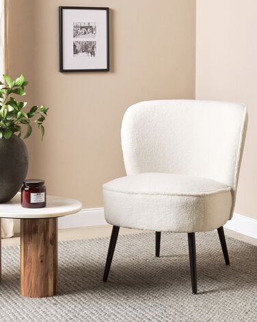 Boucle Armchair White VOSS