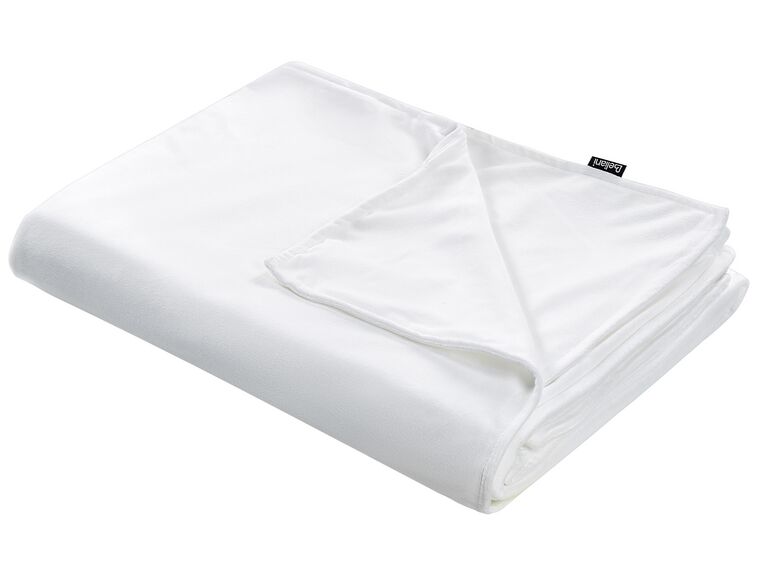 Weighted Blanket Cover 150 x 200 cm White RHEA_891689