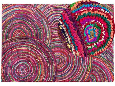 Vloerkleed katoen multicolor 160 x 230 cm KOZAN
