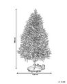 Künstlicher Weihnachtsbaum mit LED Beleuchtung 180 cm grün JACINTO_783544