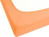 Drap-housse en coton 180 x 200 cm orange JANBU_845931