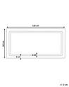 LED Wall Mirror 120 x 60 cm Silver BENOUVILLE_837519