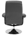 Kontorsstol med fotpall massage + värmefunktion grå LEGEND_698048