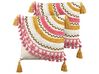 Set of 2 Tufted Cotton Cushions with Tassels 45 x 45 cm Multicolour JAMMU_911737