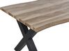 Table de salle à manger extensible effet bois/noir 140/180 x 90 BRONSON_790964