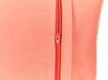 Cojín de terciopelo rojo motivo pulpo 45 x 45 cm LAMINARIA_892997