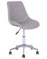 Faux Leather Armless Desk Chair Grey MARIBEL_716498