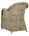 Set of 2 Rattan Garden Chairs Natural SUSUA_824191