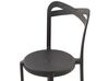 Salon de jardin table et 4 chaises blanc et noir SERSALE/CAMOGLI_823783
