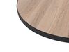 Table basse noire avec plateau en bois MELODY MEDIUM_744236