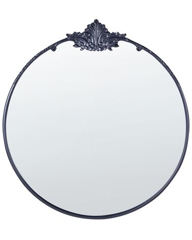Specchio da parete metallo nero ⌀ 67 cm SOMMANT