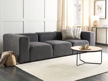 3-seters modulær sofa bouclé Mørkegrå FALSTERBO