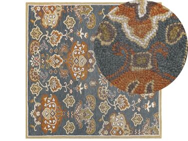 Tapis de laine multicolore 200 x 200 cm UMURLU