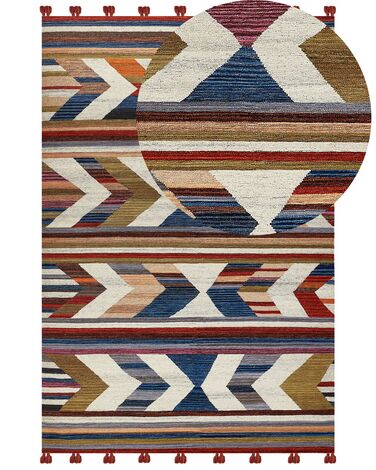 Tappeto kilim lana multicolore 200 x 300 cm MRGASHAT