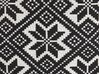 Set of 2 Cotton Cushions Geometric Pattern 45 x 45 cm Black and White BESKOZ_802256