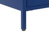 2 Drawer Steel Bedside Table Blue KYLEA_826250