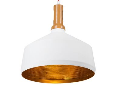 Lampe suspension blanc et doré SEPIK
