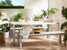 Ensemble de jardin en aluminium et bois composite blanc NARDO_538311