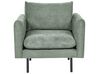 Conjunto de sofás 5 lugares com repousa-pés em tecido verde claro VINTERBRO_906796