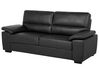 Faux Leather Sofa Set Black VOGAR_730437