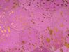 Teppich Kuhfell rosa ⌀ 140 cm Patchwork Kurzflor ZEYTIN_742915
