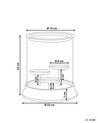 Kerzenständer Glas / Eisen silber 3-flammig 24 cm CILEGON_817965