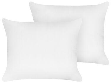 Set of Polyester Bed Low Profile Pillow 50 x 60 cm TRIGLAV