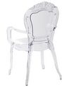 Set of 2 Accent Chairs Acrylic Transparent VERMONT II_751329