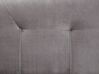 Cama de casal continental em veludo cinzento 180 x 200 cm MARQUISE_798433