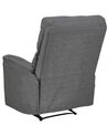 Fabric Recliner Chair Grey EVERTON_884493