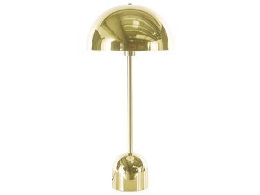 Kovová stolná lampa zlatá MACASIA
