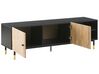 TV Stand Black with Light Wood ABILEN_791831
