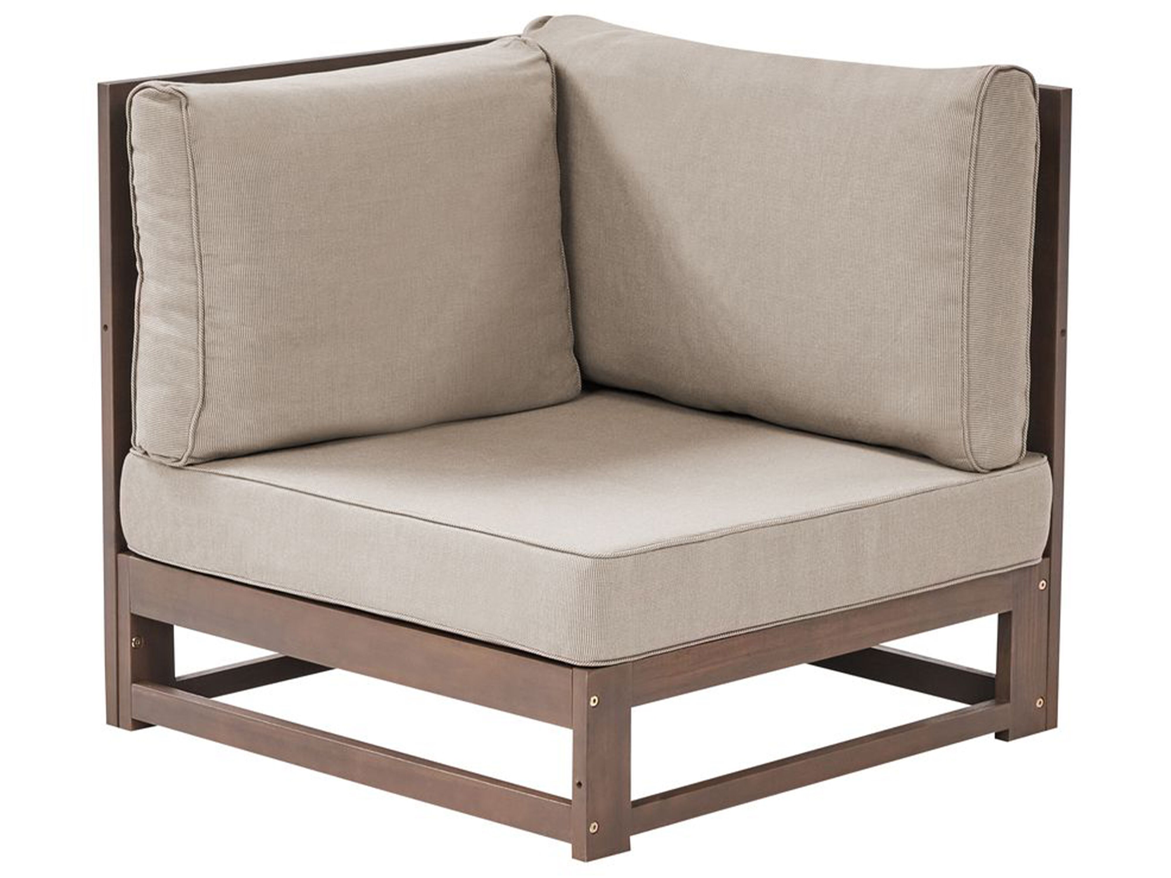 4 Seater Acacia Wood Garden Sofa Set Dark TIMOR II Beliani.co.uk