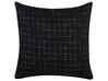 Set of 2 Cushions Geometric Pattern 45 x 45 cm Black BELLFLOWER_769240