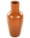 Vaso decorativo de terracota laranja 37 cm KARFI_850414