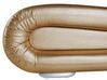 Leather EU King Size Waterbed Gold AVIGNON_701178