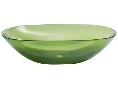 Aufsatzwaschbecken grün oval 54 x 36 cm MOENGO