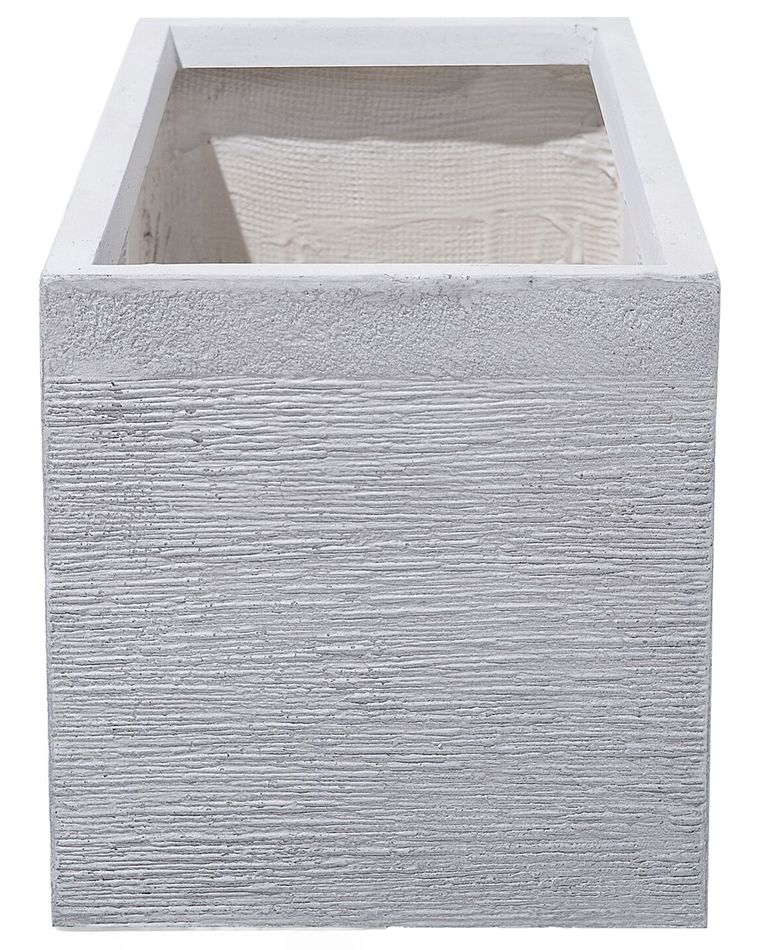 Blumentopf weiß rechteckig 80 x 37 x 38 cm MYRA Beliani.de