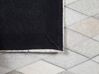 Tæppe 160x230 cm hvid/sort læder MALDAN_742843