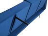 Třímístná rozkládací sametová pohovka v námořnické modré VISNES_730082