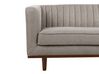 3 Seater Fabric Sofa Light Brown SKAULE_894086