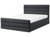Fabric EU Super King Size Bed Grey VALBONNE_794276
